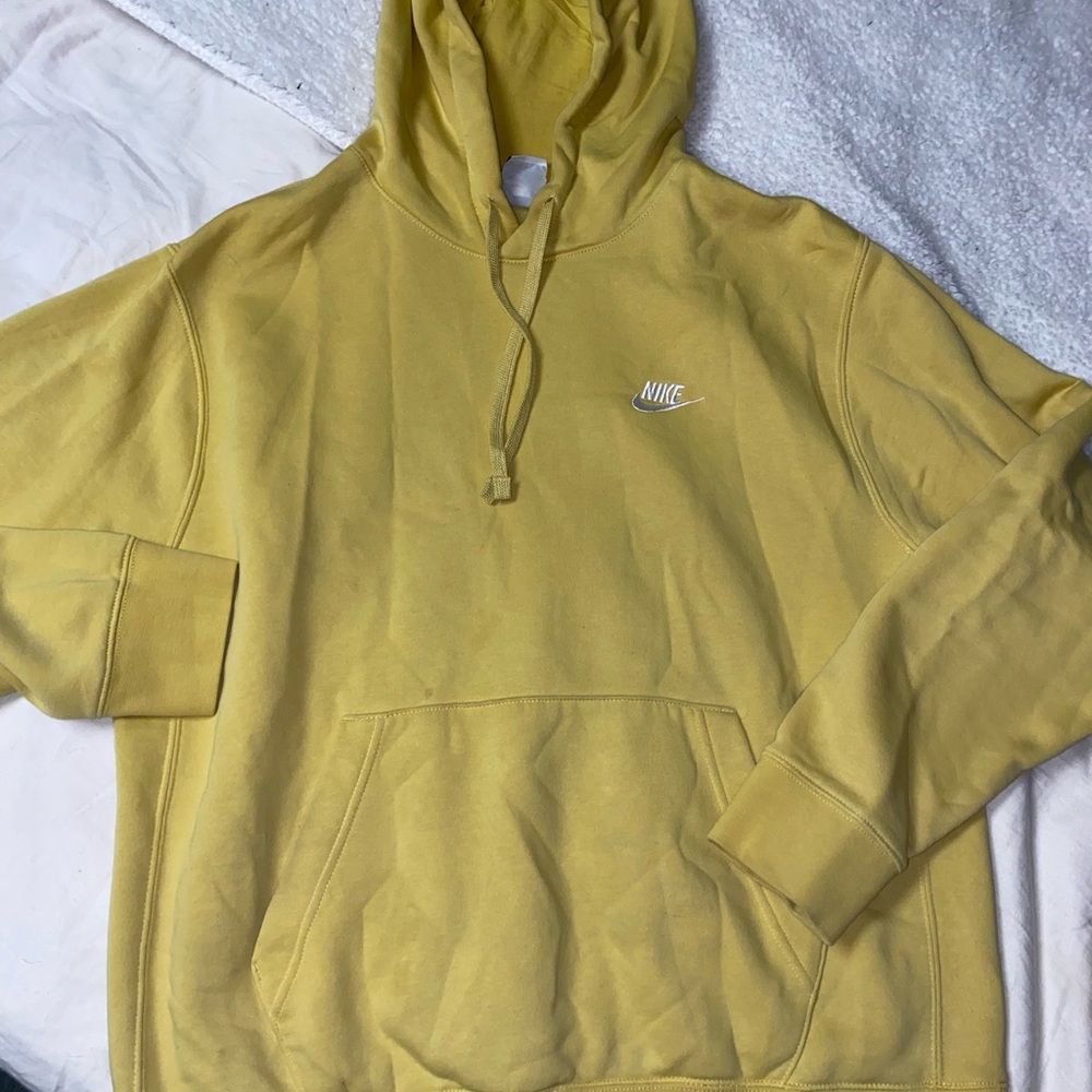 Nike Men's Yellow Hoodie
